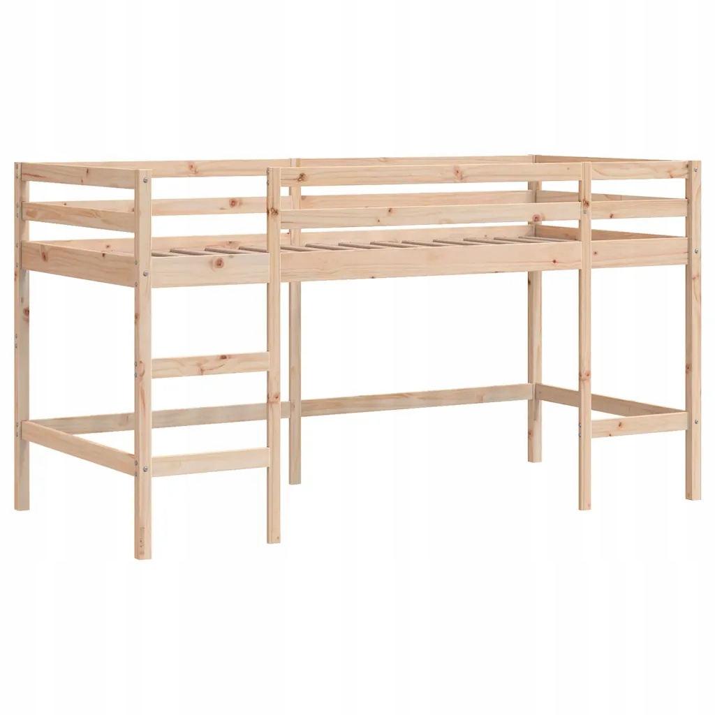 Vyvýšená postel z borovice 195,5 x 95,5 x 113,5 cm, pro děti od 6 let