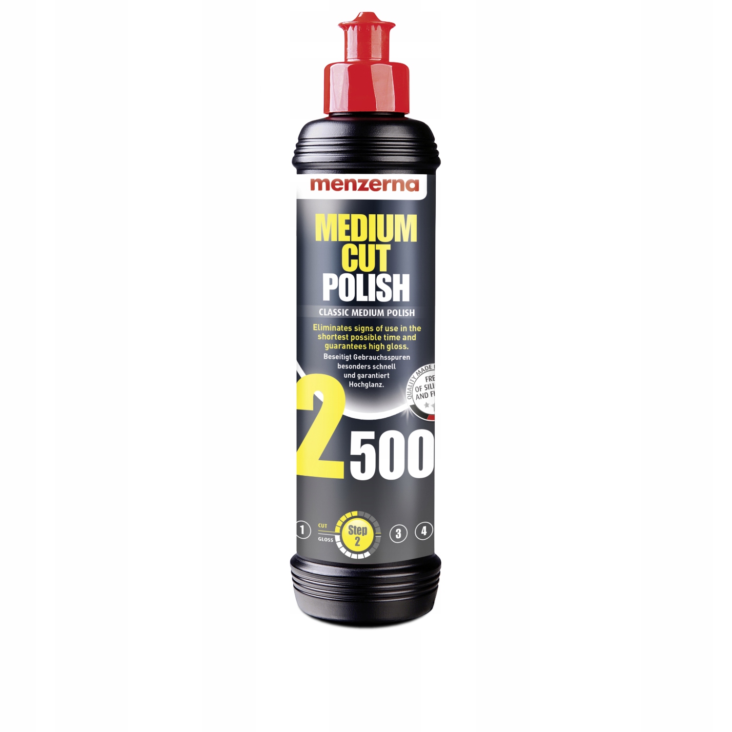 Menzerna 2500 Medium Cut Polish średnio ścierna pasta polerska 250ml
