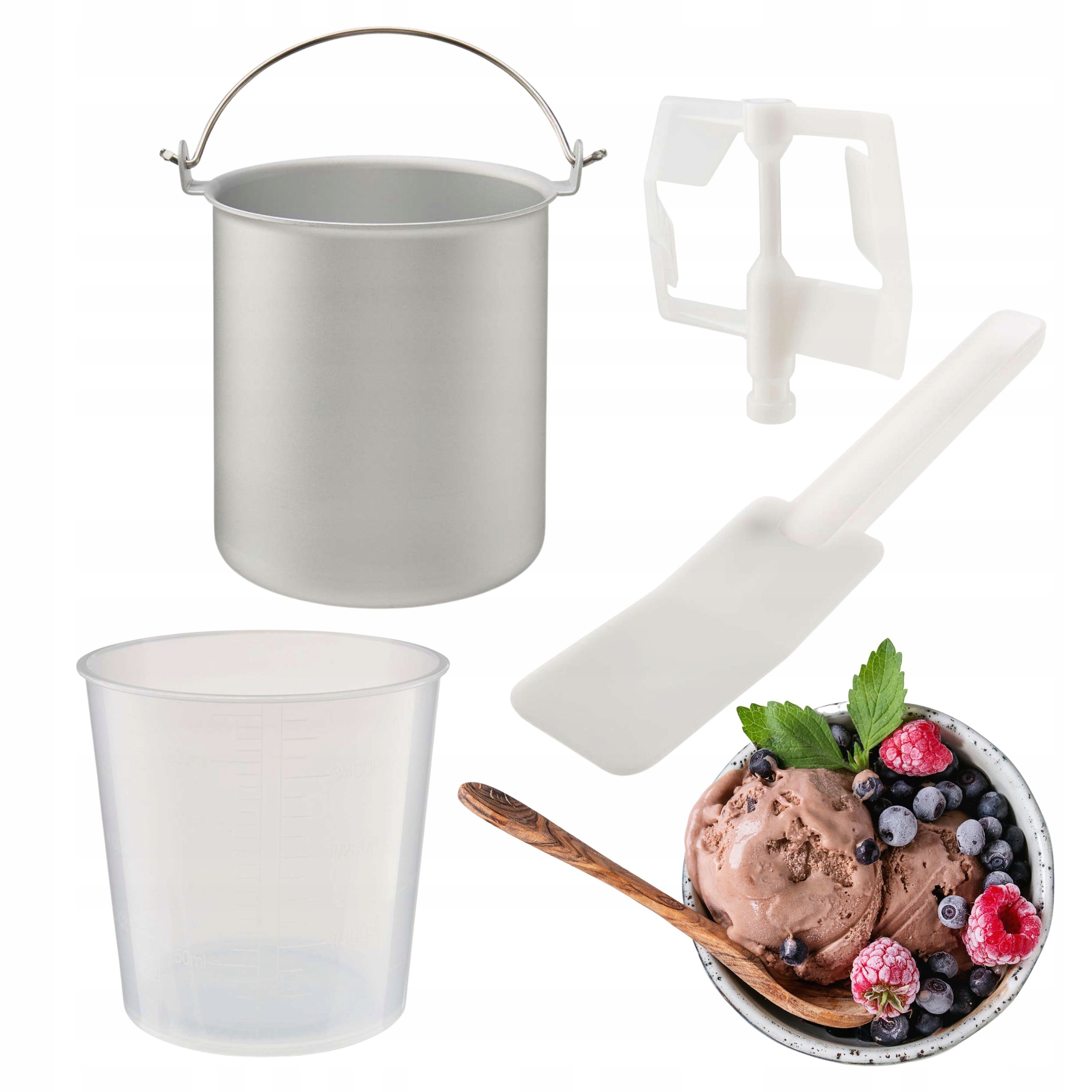 Maszyna do lodów domowych 1L Sorbetów Lodziarka Marka Medion