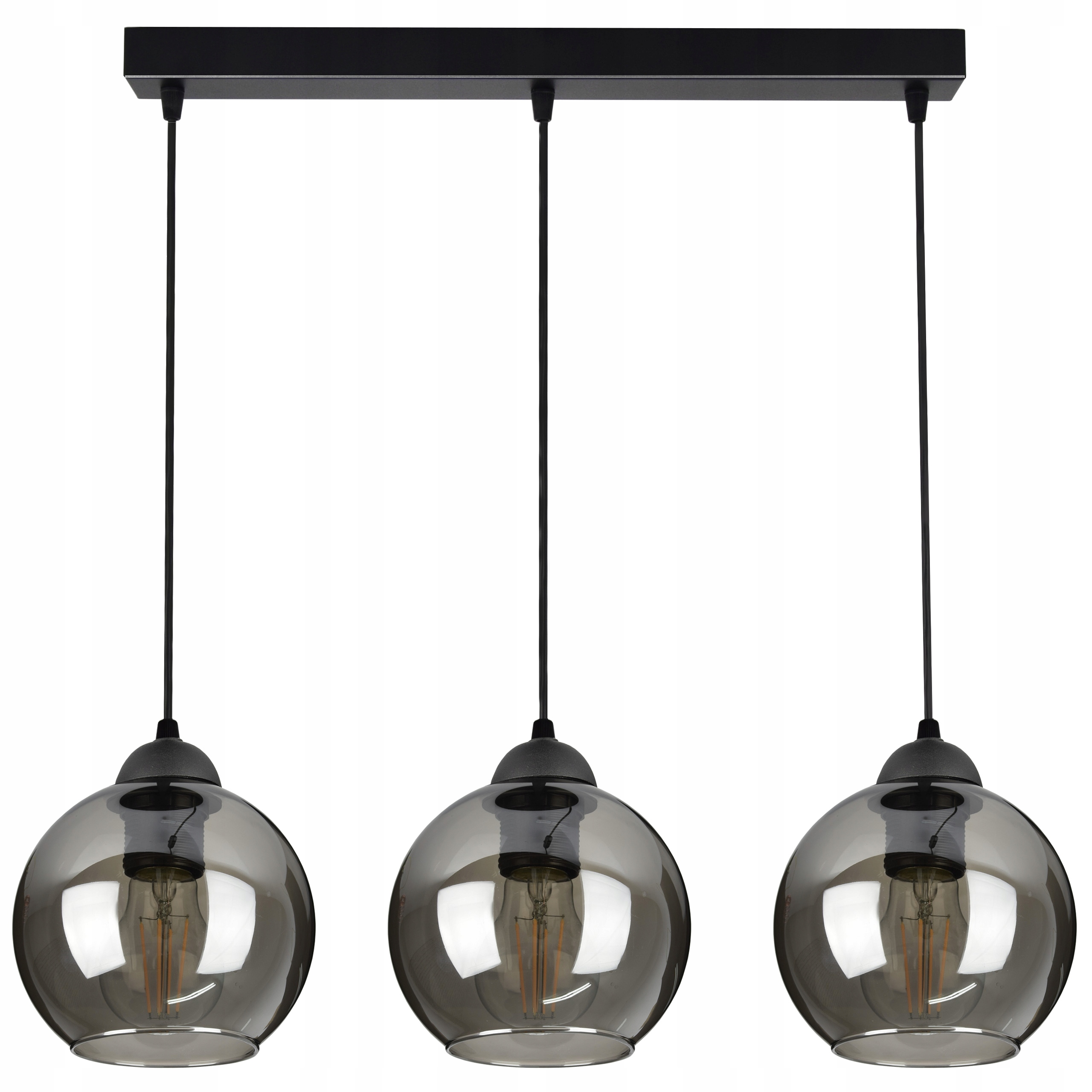 

Szklana Lampa Wisząca Sufitowa Żyrandol Kule Led