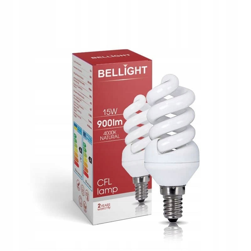 

Żarówka Energooszczędna Clf T2 Spiral 15w e14 4000