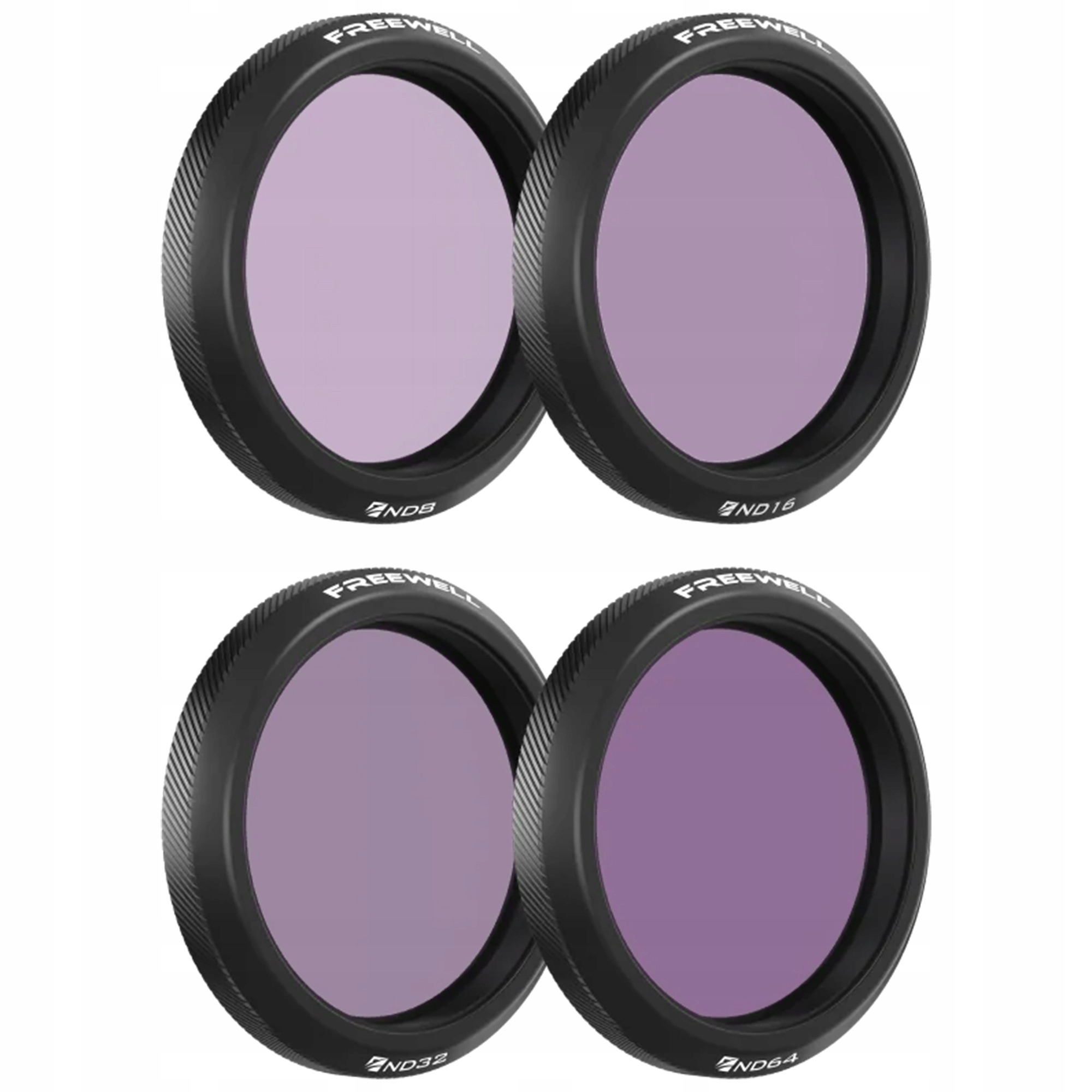 Freewell Sada filtrů Nd ND8 ND16 ND32 ND64 pro kameru Osmo Action 5 Pro