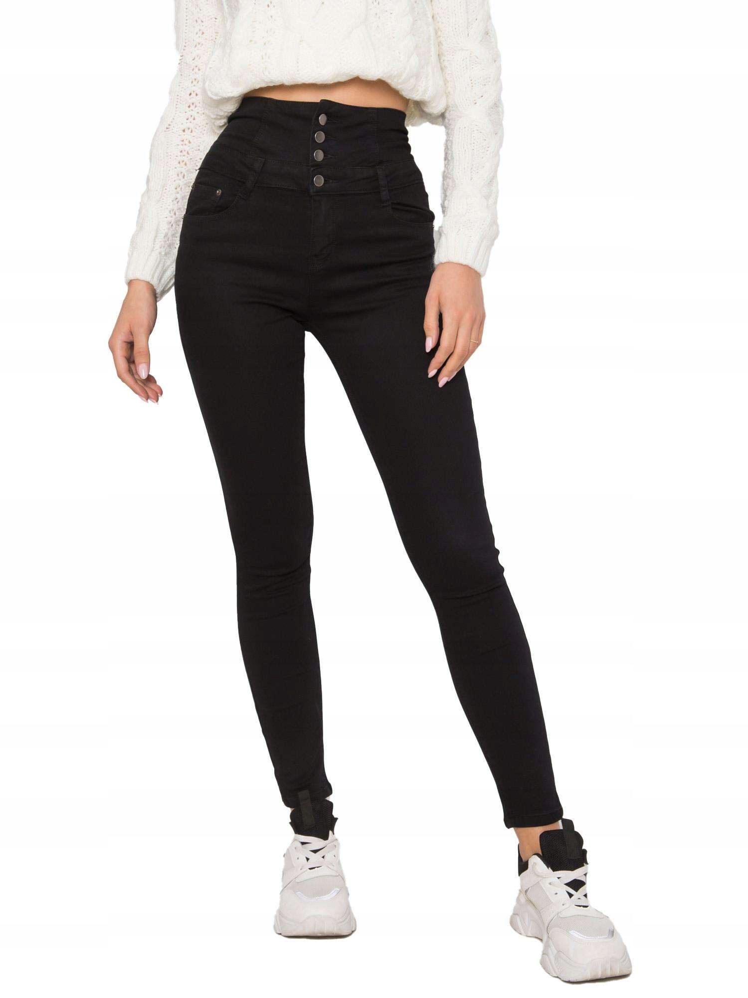 

Spodnie Jeansowe Jeansy Damskie Rurki - Xs