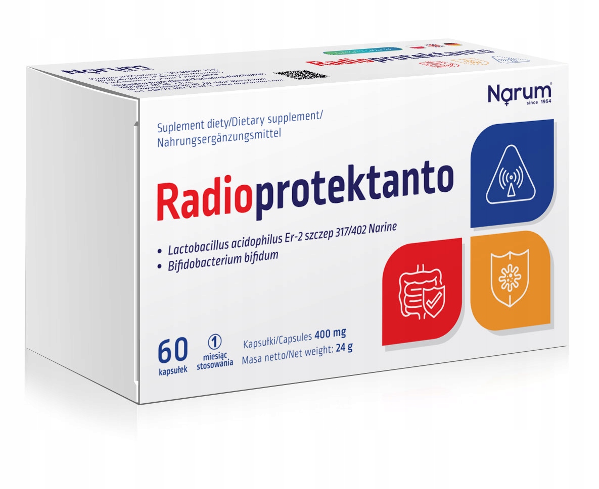 Suplement diety Narum Radioprotektanto 400 mg 60 kapsułek
