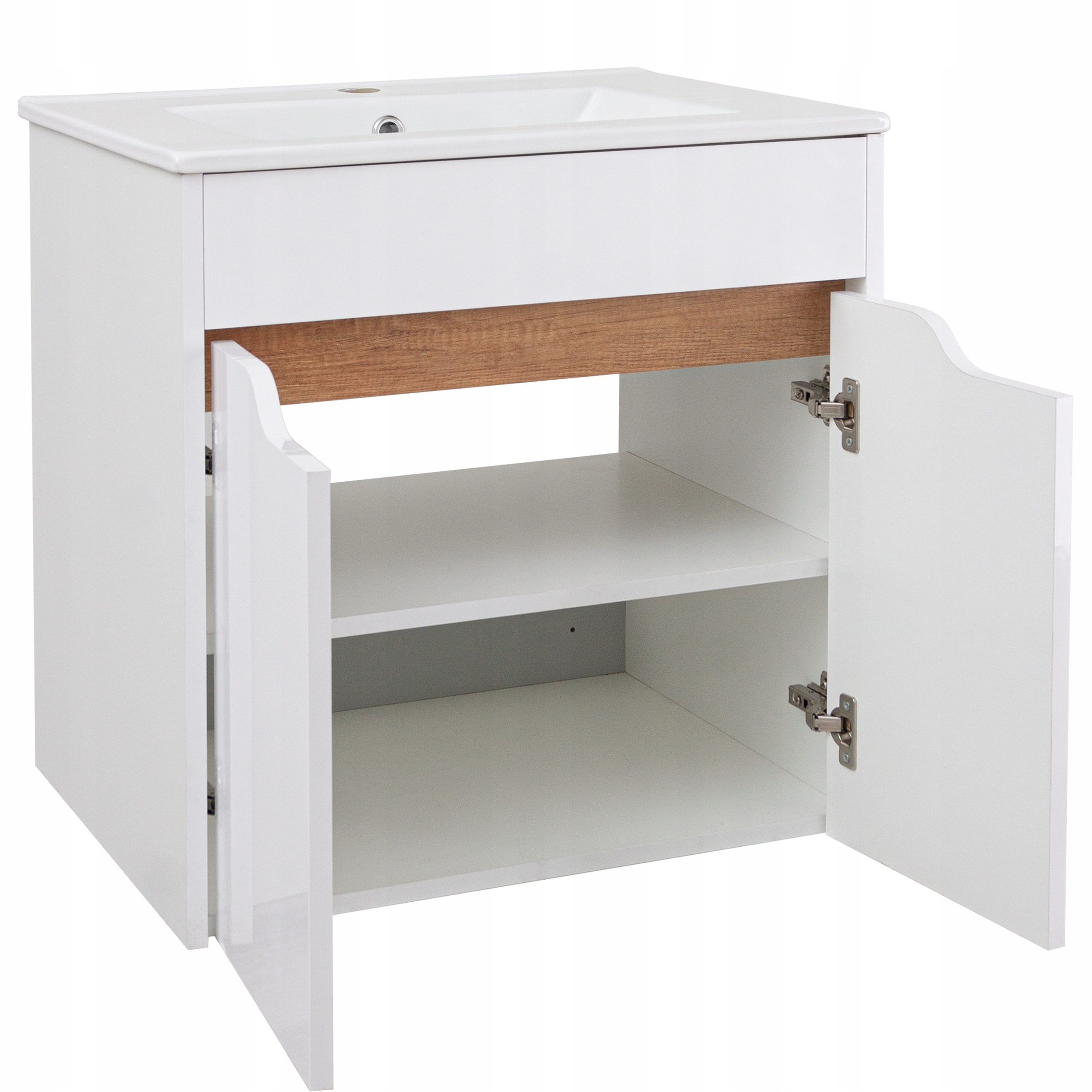 Szafka łazienkowa z umywalką 80 drzwi połysk Kod producenta Szafka łazienkowa z umywalką