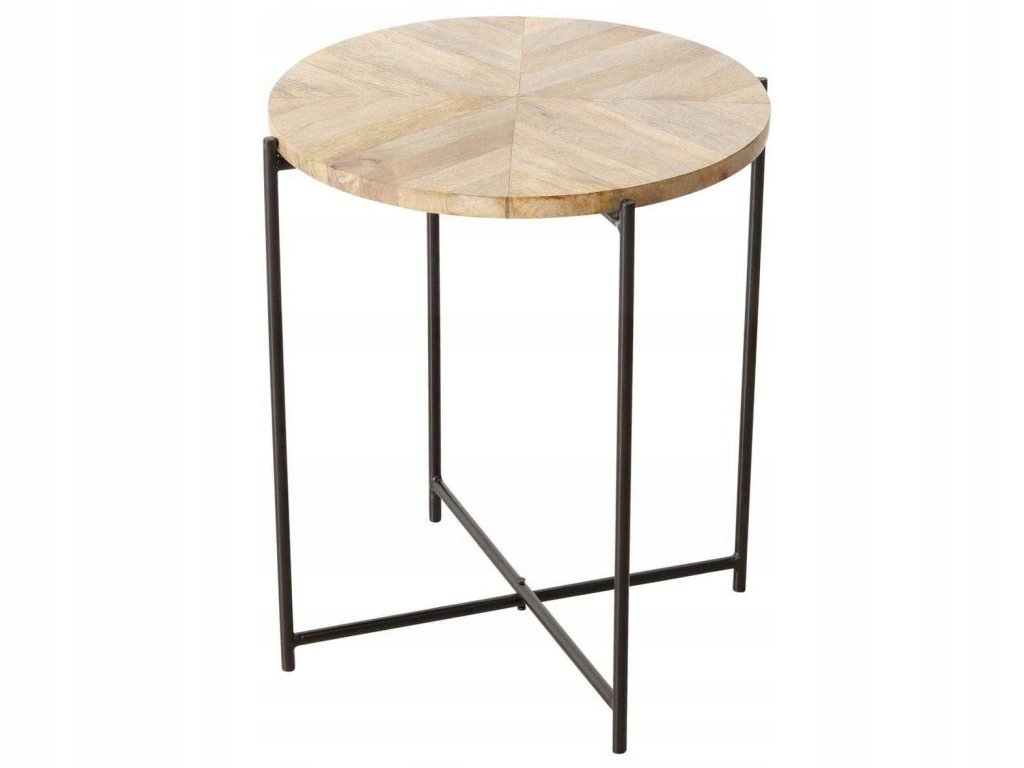 Kavový stolek s deskou z mangového dřeva Mandi, ? 46 cm