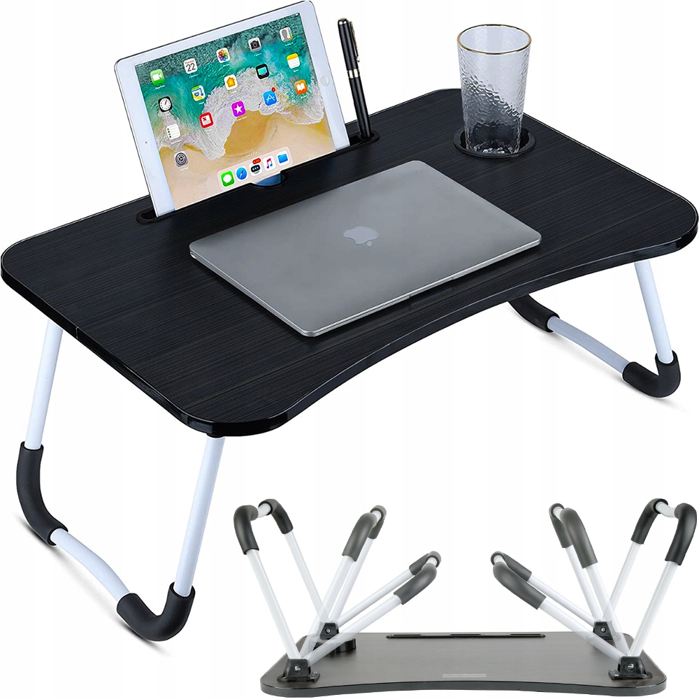 SKŁADANY STOLIK POD LAPTOPA DO ŁÓŻKA PODSTAWKA PRZENOŚNY NA NOGACH