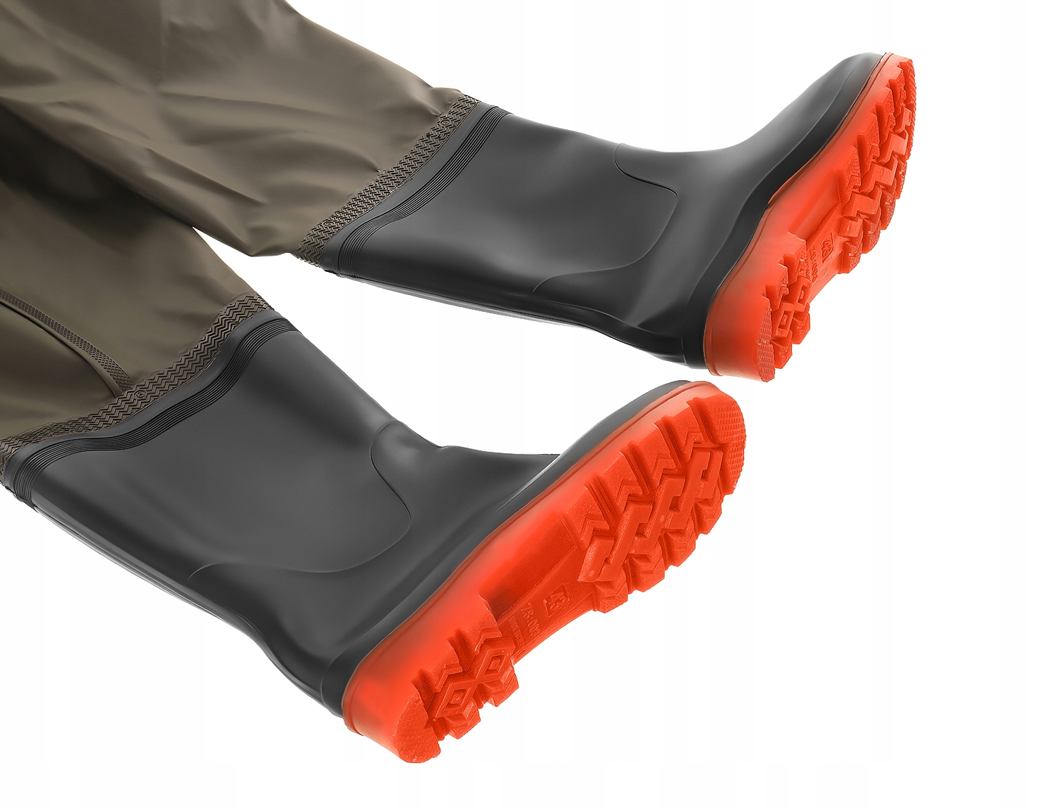 WODERY SPODNIOBUTY SPODNIE WĘDKARSKIE 44 + SZELKI Typ z butami