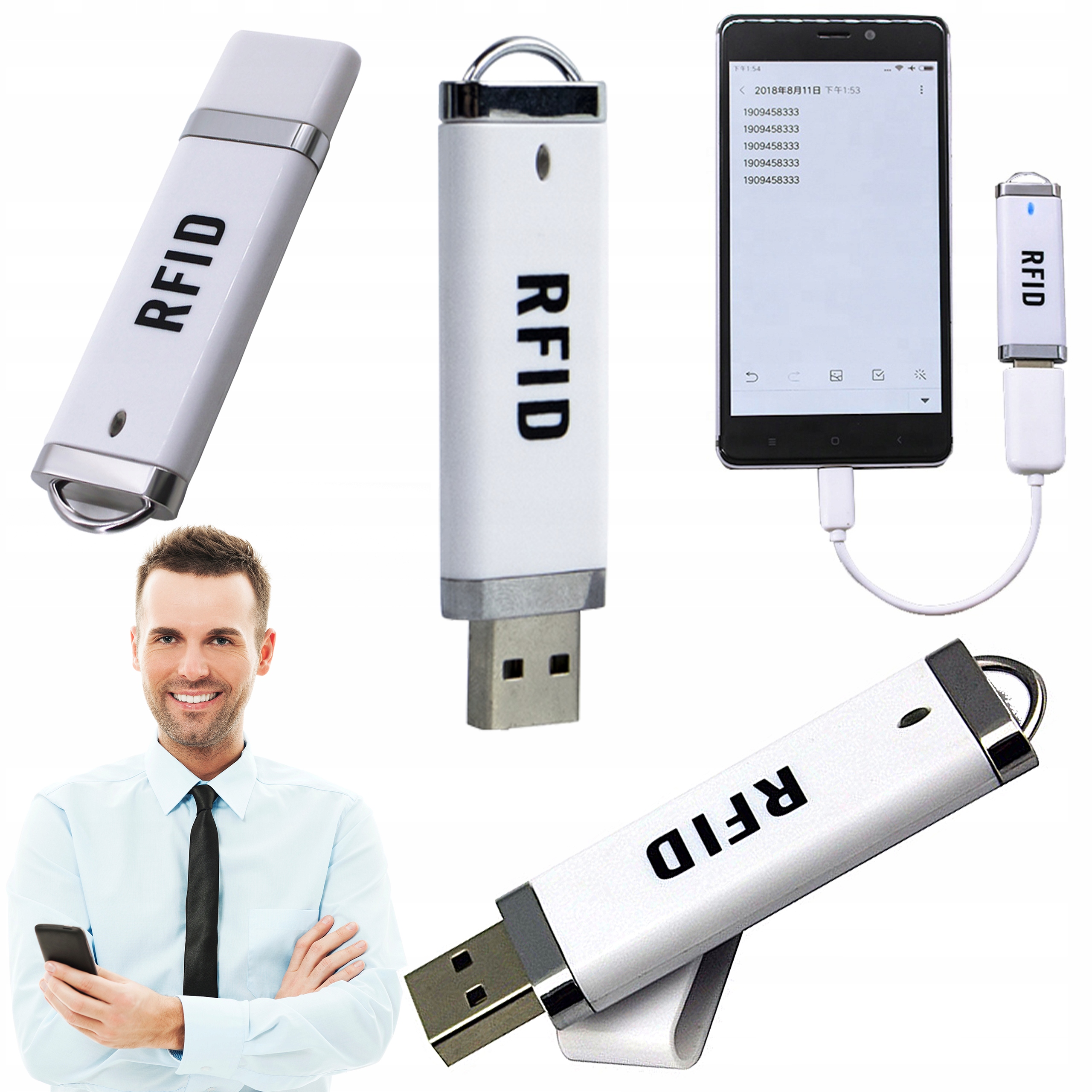 Čtečka Karet Unique 125KHz Usb Kapesní Flash Disk Pro Telefon