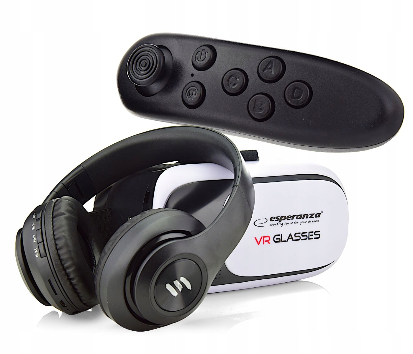 WIRTUALNA RZECZYWISTOŚĆ OKULARY GAMEPAD SŁUCHAWKI