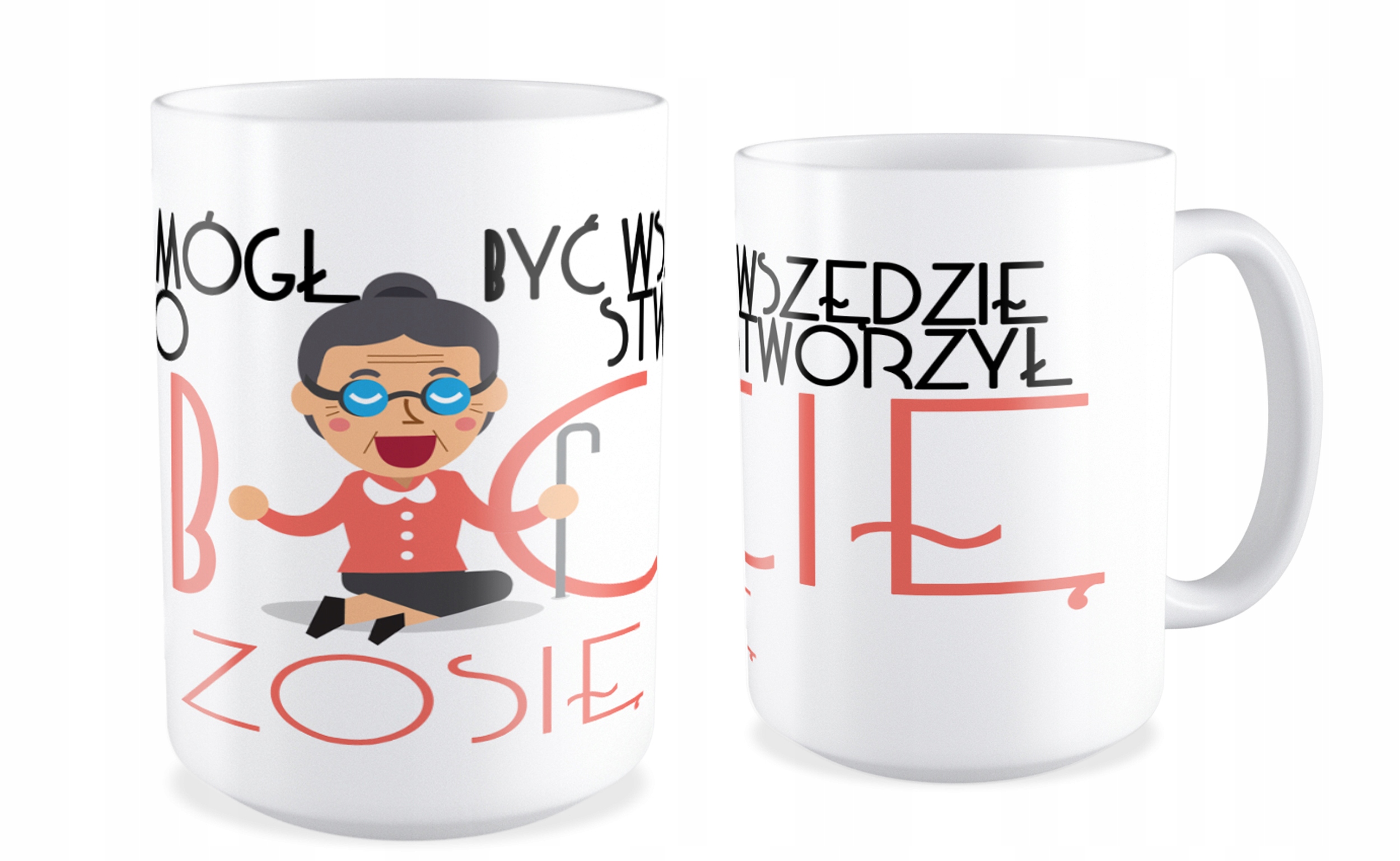 

Duży Kubek Dzień Babci Dziadka Różne Wzory + Imię