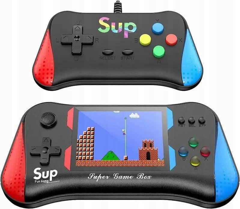 Konsola Przenośna Sup X7M 500 Gier Retro Dodatkowy Pad Tv Out