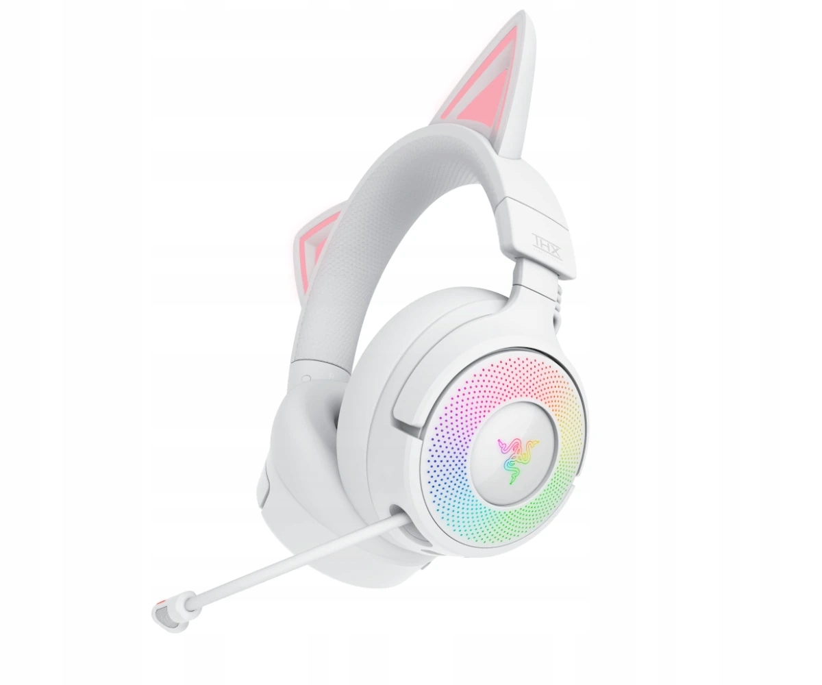 Słuchawki gamingowe Razer Kraken Kitty V3 Pro BT/2.4GHz Chroma Rgb Białe