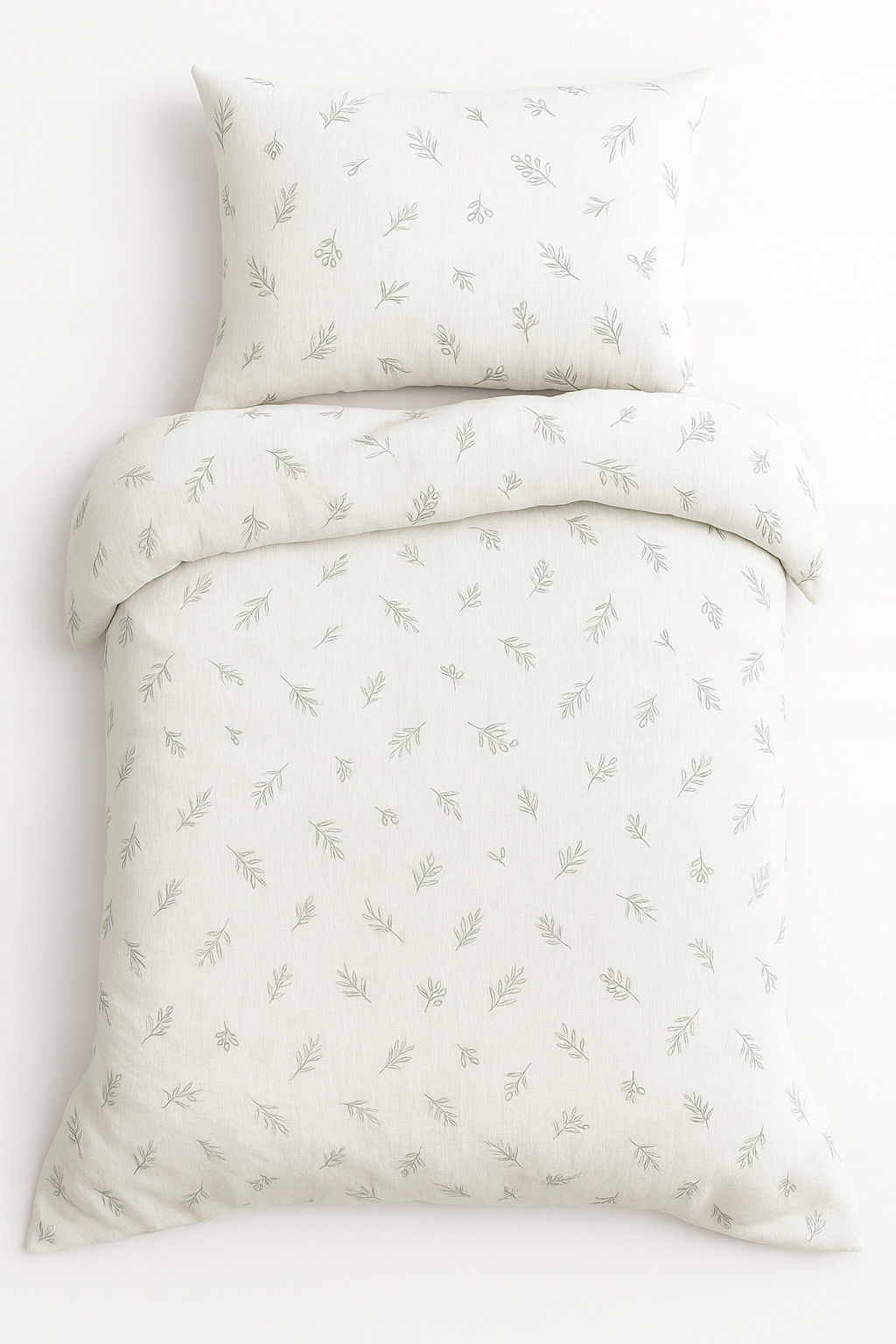 Mušelínové povlečení 220x200 2 povlaky na polštáře 70x80 Olivy bavlna komplet Matex