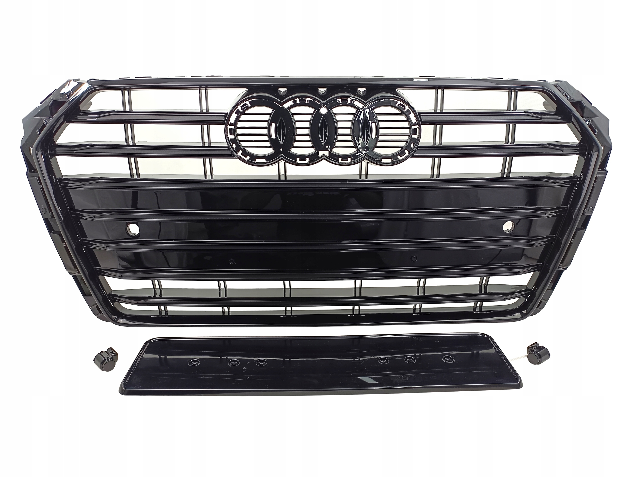 Черная решетка радиатора Audi A4 S4 B9 2015 2016 2017 2018 2019 Black EDITION