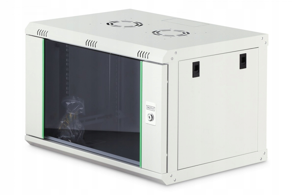 Szafa sieciowa wisząca Dynamic 19'' 7U rack 385x600x450mm, drzwi szyba,,,