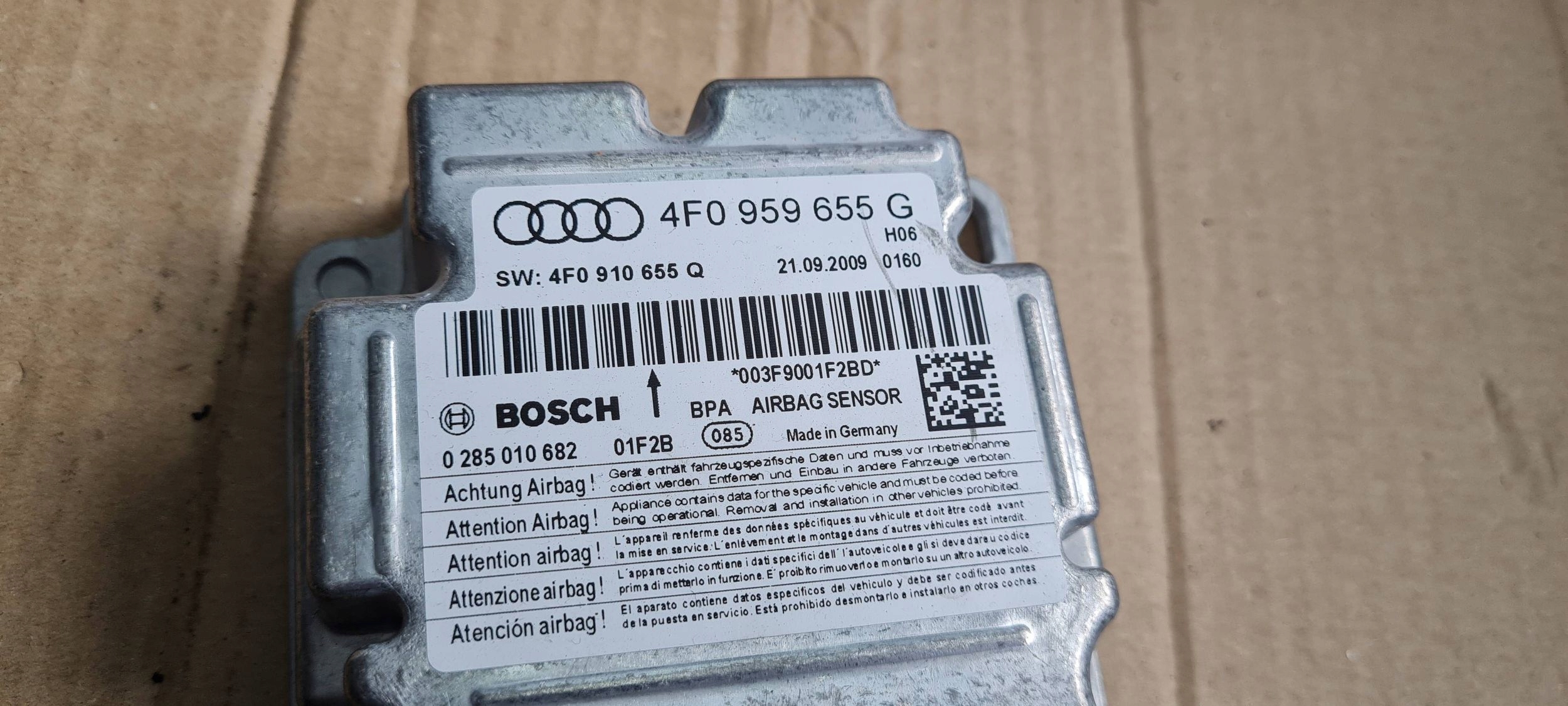 A6 C6 LIFT modulo Centralina airbag SENSOR airbag 4E0959655G