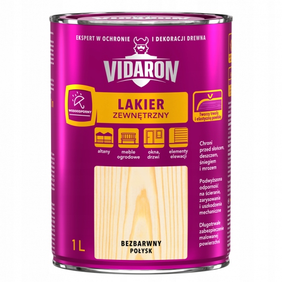Lakier bezbarwny do drewna Vidaron 0,75L