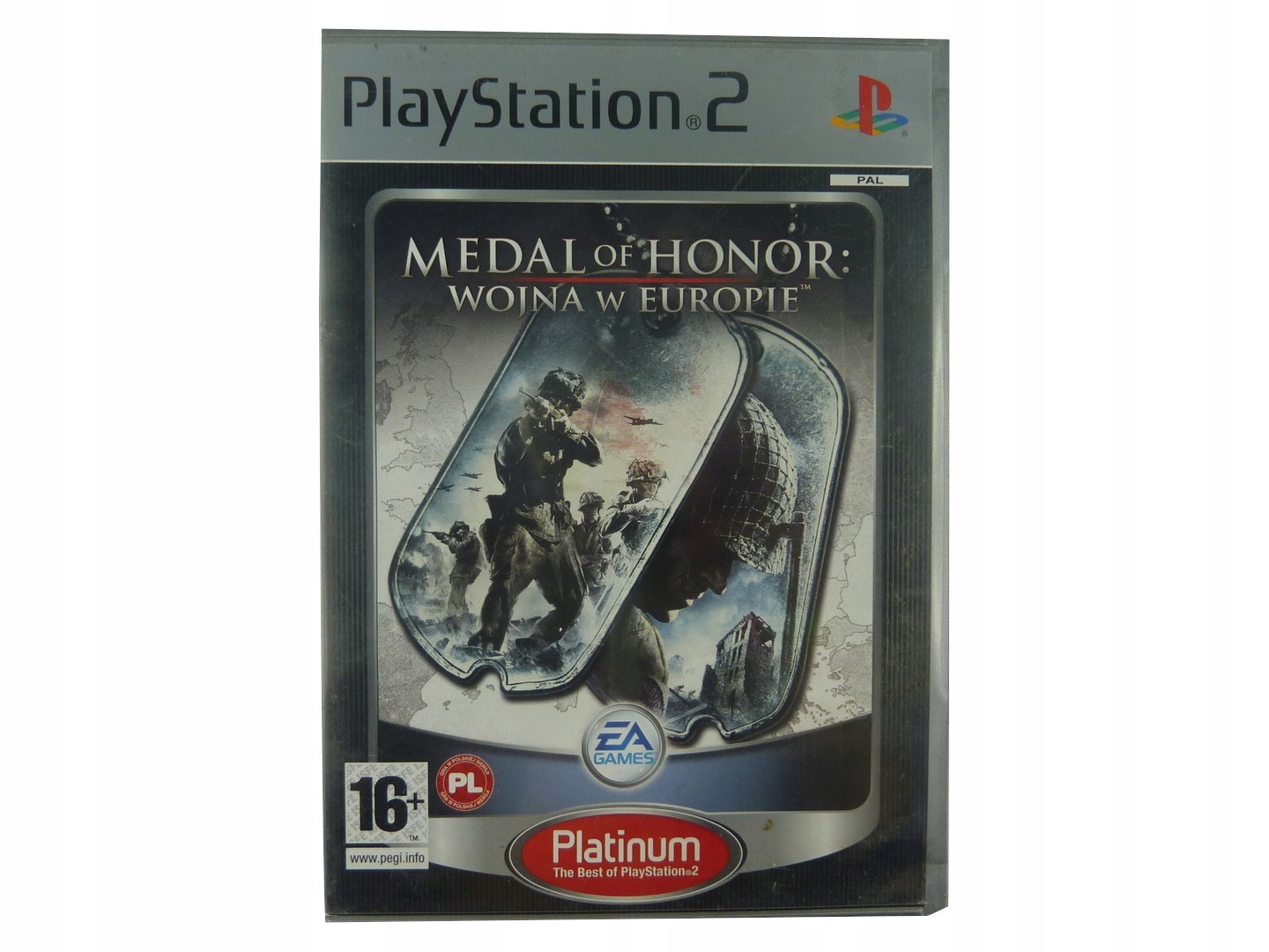 Gra MEDAL OF HONOR WOJNA W EUROPIE PS2 PL Sony PlayStation 2 (PS2)
