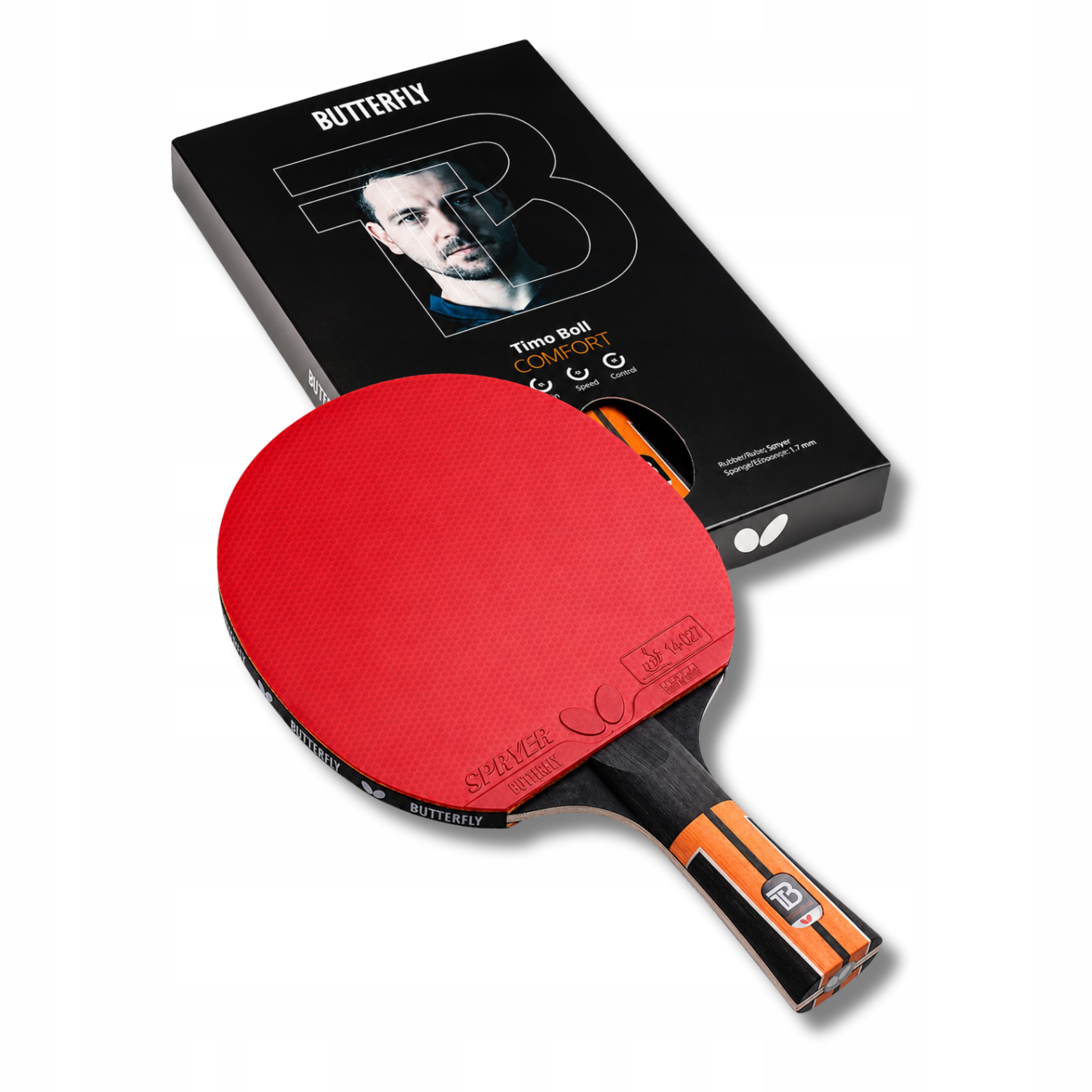 Rakietka Do Tenisa Stołowego Butterfly Paletka Ping Pong Timo Boll Comfort