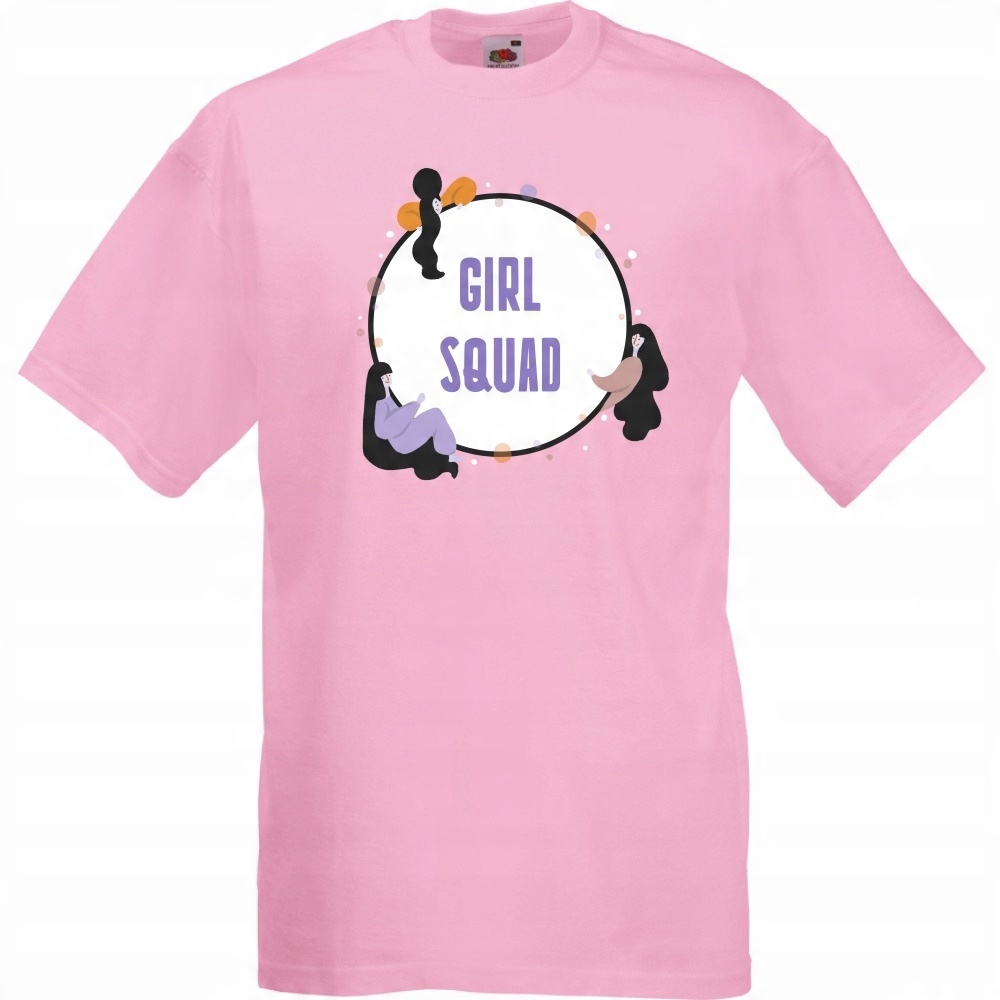 

Koszulka girls squad girl power S różowa