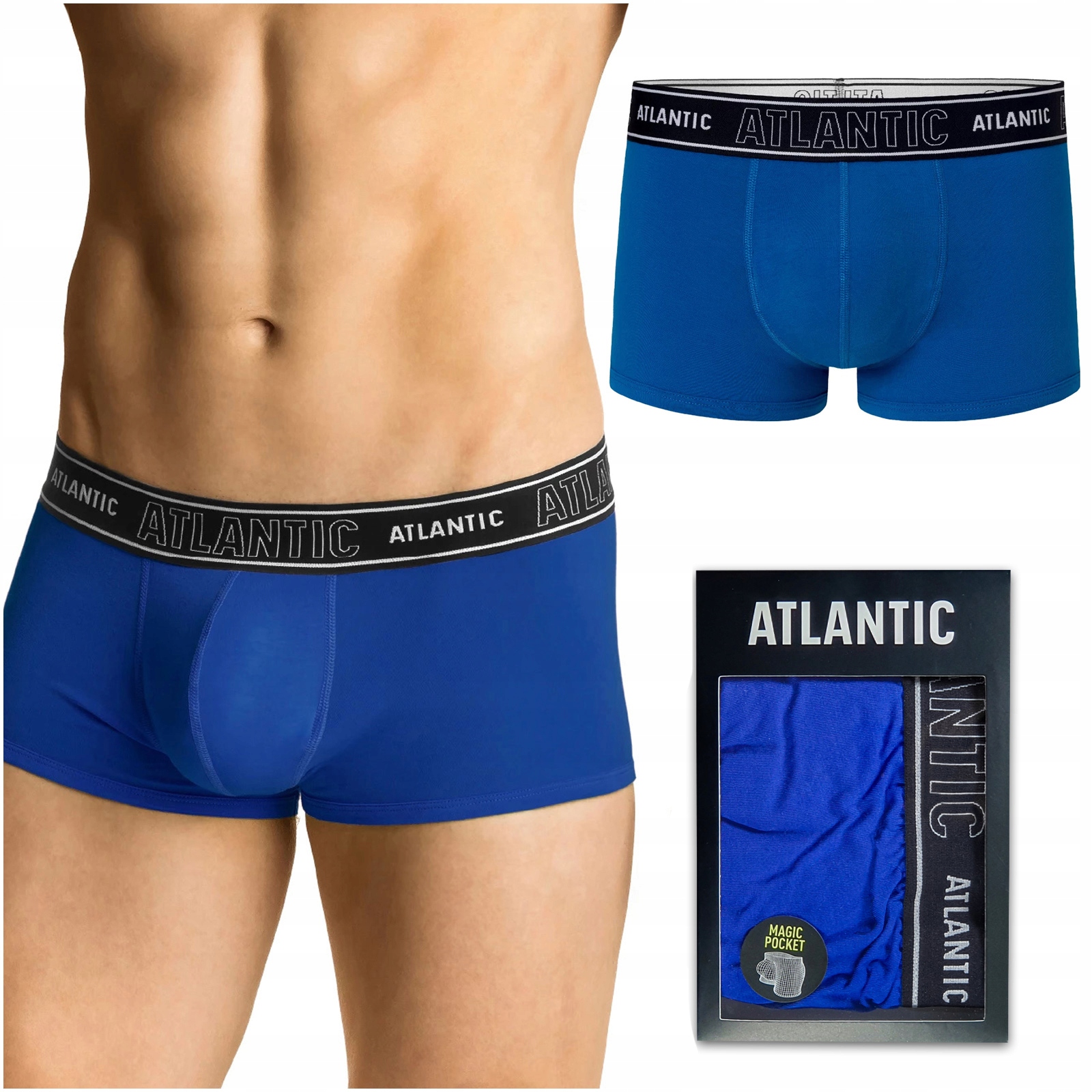 

Bokserki męskie Push-up Atlantic Magic Pocket XXL