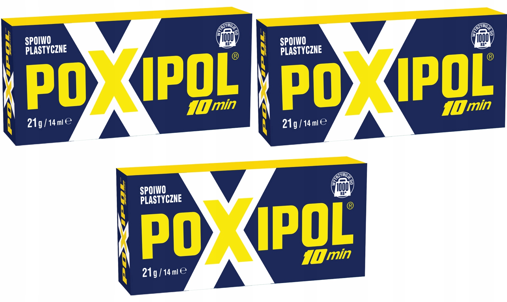 3x Klej dwuskładnikowy Poxipol szary, metaliczny 21g 14 ml instrukcja