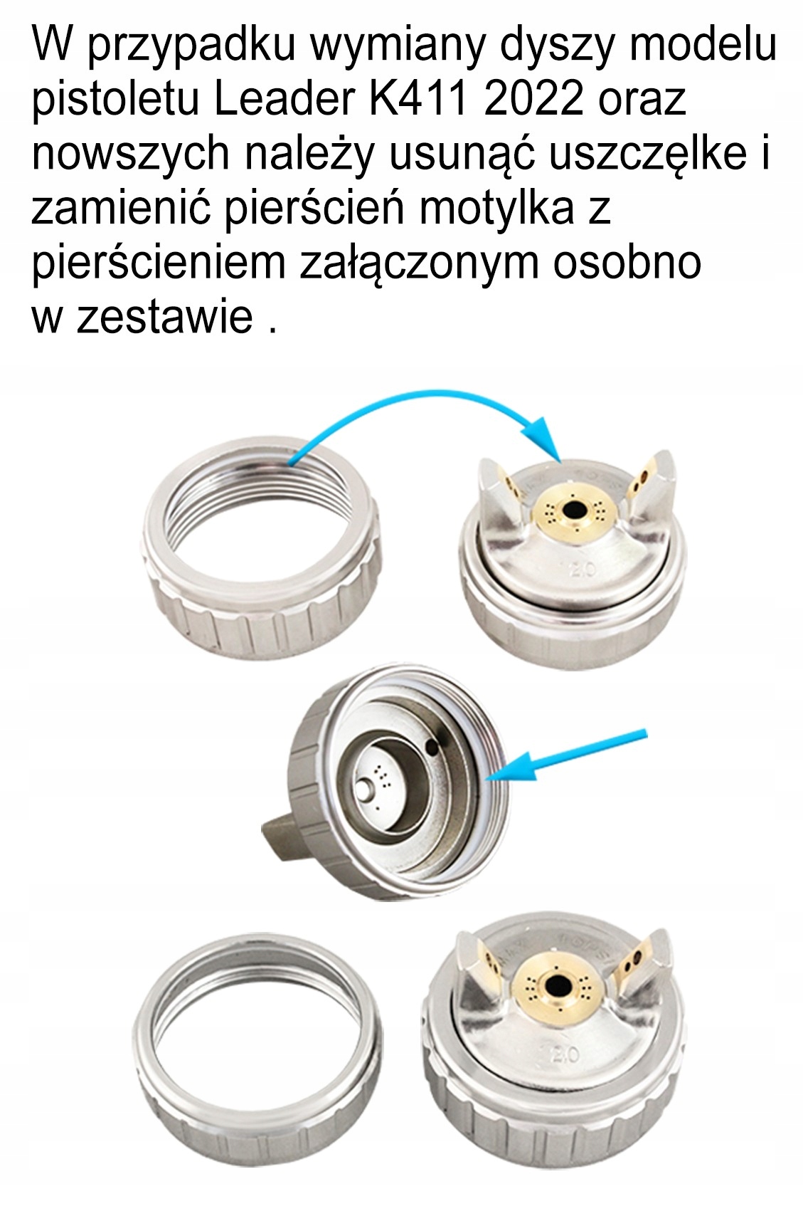 Zestaw dysz LEADER HVLP 2.5mm Marka Fachowiec