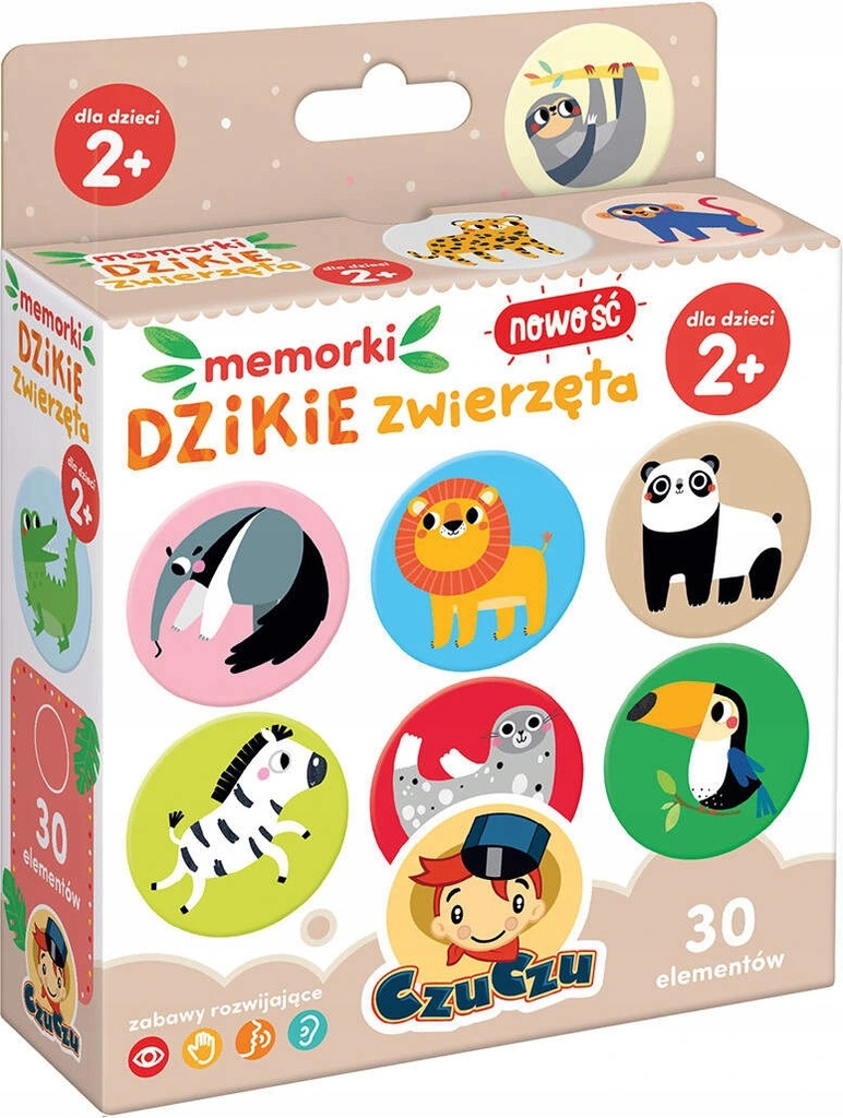 

Memorki Dzikie Zwierzątka Dzieci 2+ Memory Czuczu