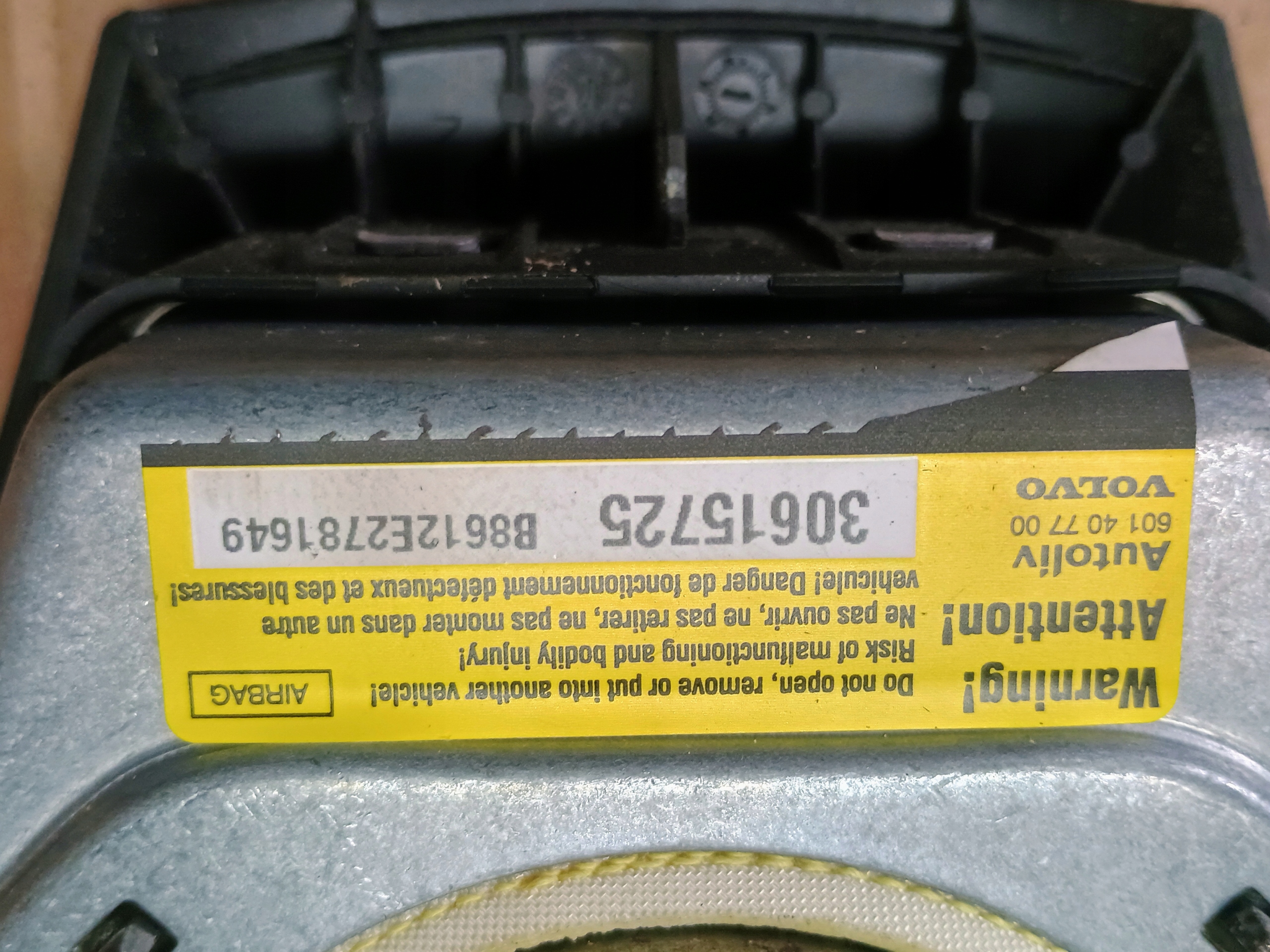 airbag airbag driver´s VOLVO V50