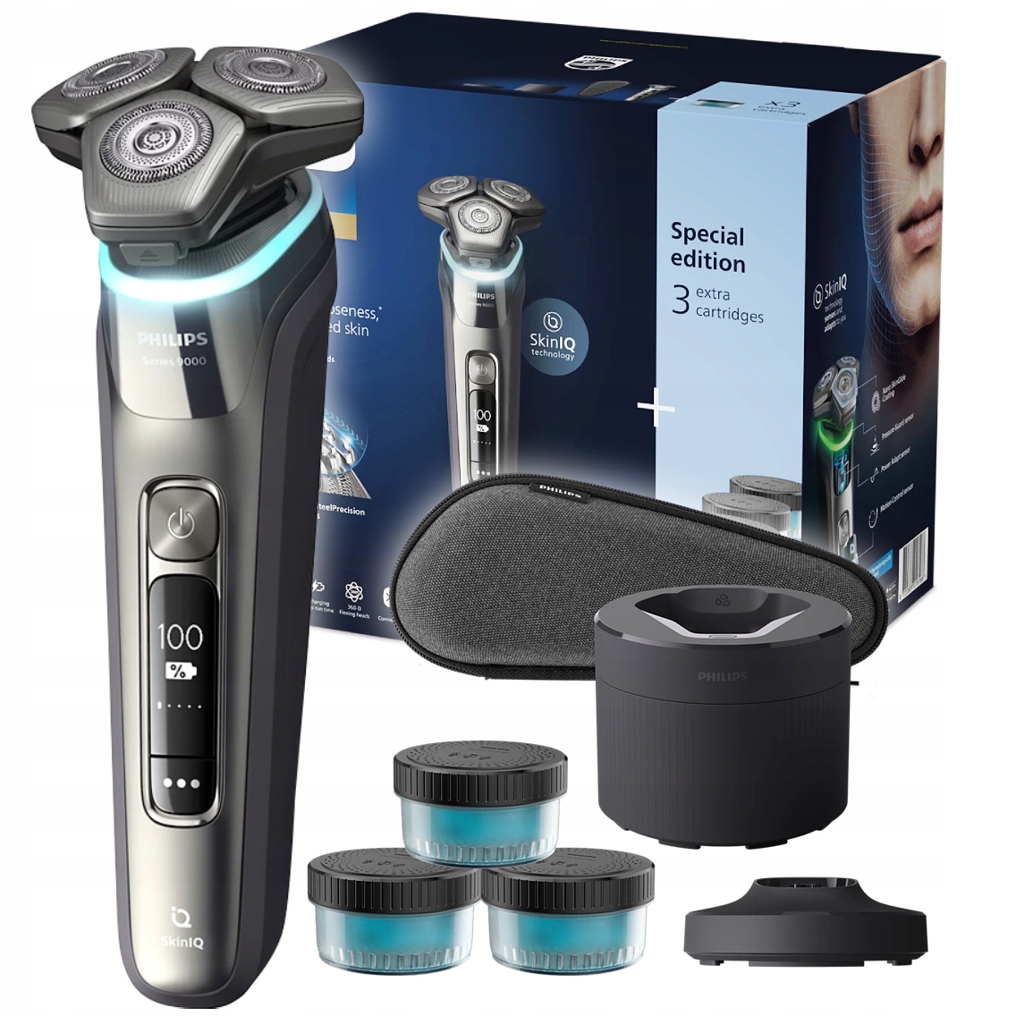 Elektrický holiaci strojček Philips 9974 Rýchle nabíjanie Čistenie