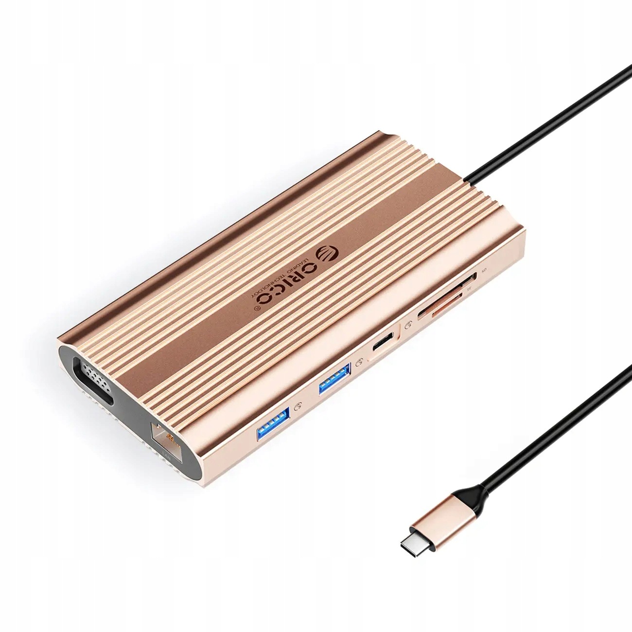 Stacja dokująca Usb- C Orico Xdr 12w1 Usb- A Usb- C Hdmi 4K Vga RJ45 Pd i
