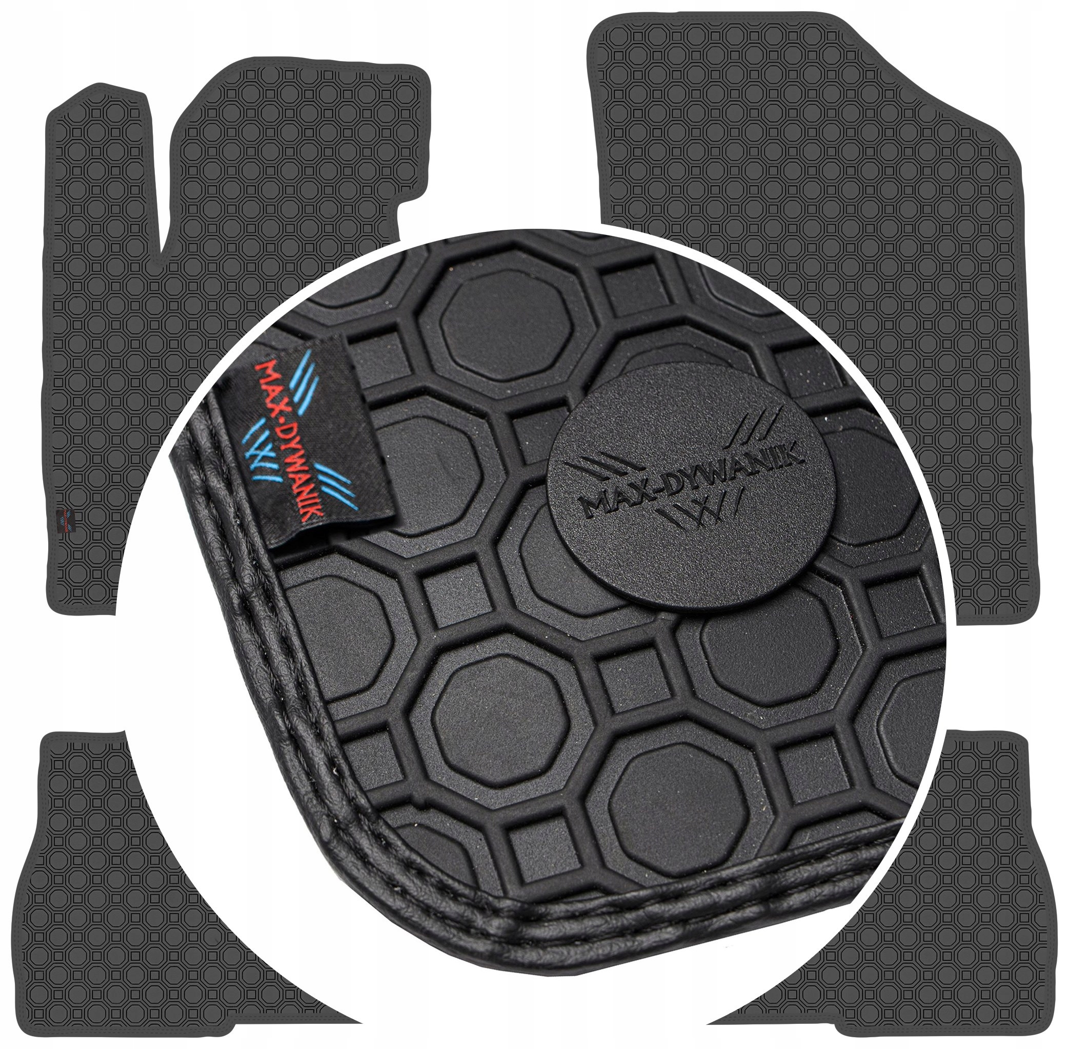 Hyundai Santa Fe III 12-15 Koberce Čierne