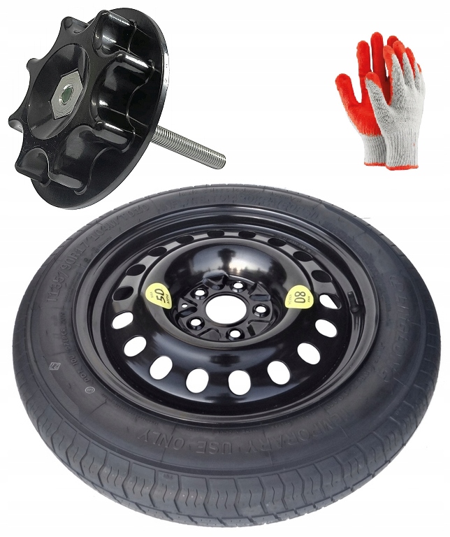 nové Dojezdové Kolo 135/90 R17 Jeep Compass II (2017–dosud) Šroub