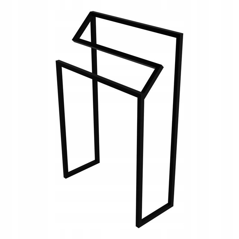 Stojan na ručníky Sumbawa 600 z polské oceli, matný, černý