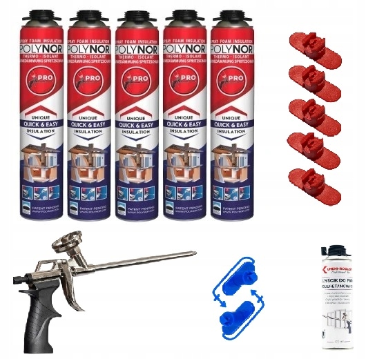 Polynor Pro izolace stříkací pěna pur Zateplení Garazu 14el