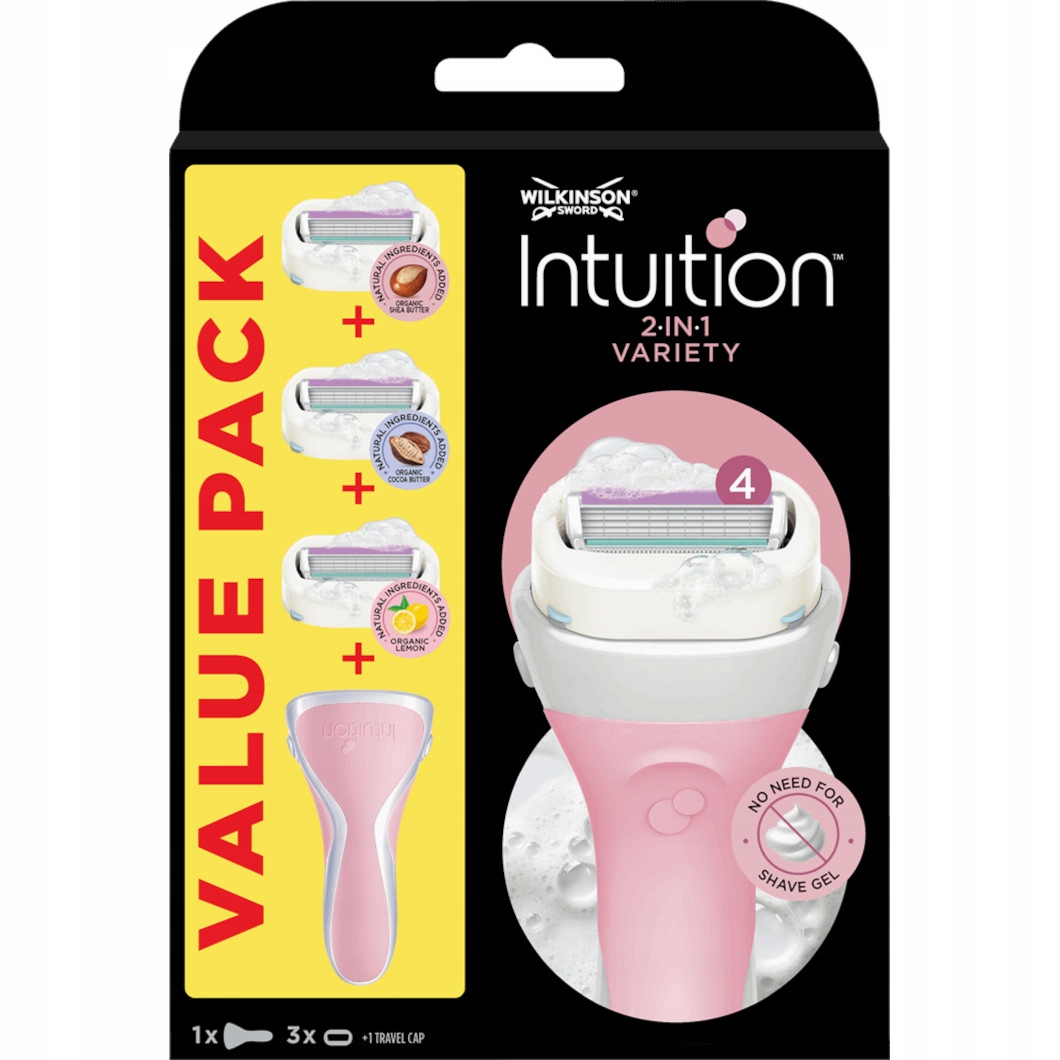 

Zestaw Wilkinson Intuition Variet 3x Wkłady+Rączka