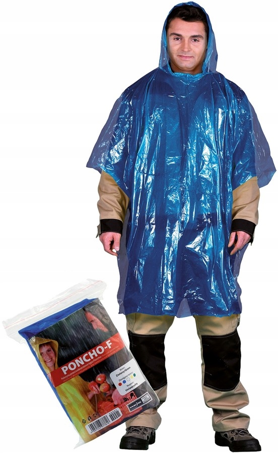 

Peleryna przeciwdeszczowa Poncho płaszcz foliowy