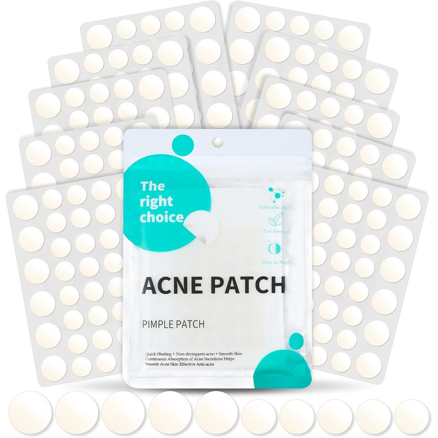 Plátky Na Pupínky Akné 360 ks Hvězdičky Pimple Patch