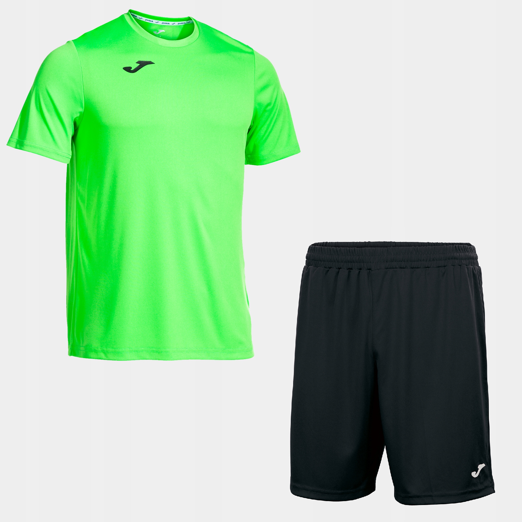 Komplet siatkarski Joma Combi zielony fluo-czarny rozmiar XL