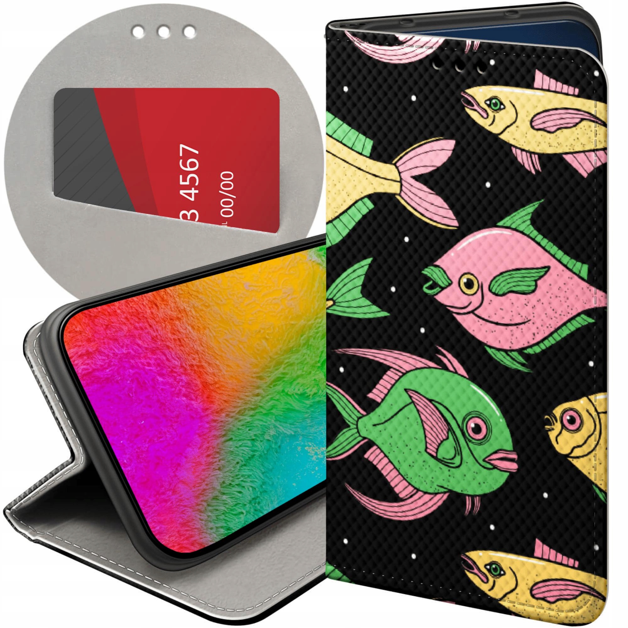 Etui Z Klapką Do Xiaomi Poco M3 Pro M3 Pro 5G Ryby Rybki Fish Case