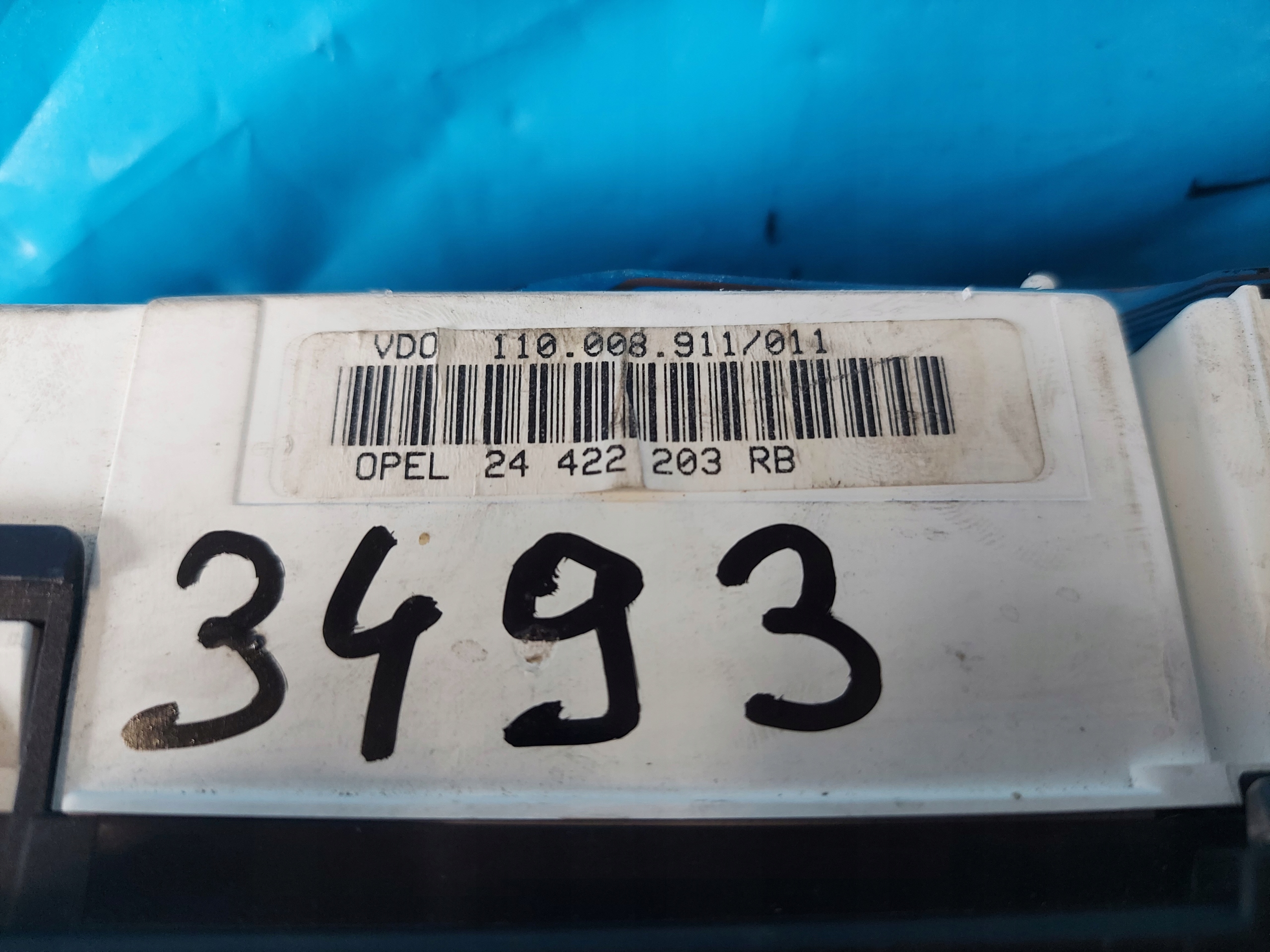 dials clock VECTRA B 1.8 16V 24422203RB