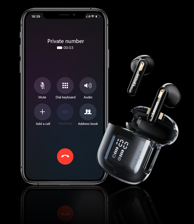 SŁUCHAWKI BEZPRZEWODOWE LENOVO LP6 PRO WODOODPORNE IPX7 BLUETOOTH POWERBANK Kod producenta SŁUCHAWKI SPORTOWE BEZPRZEWODOWE