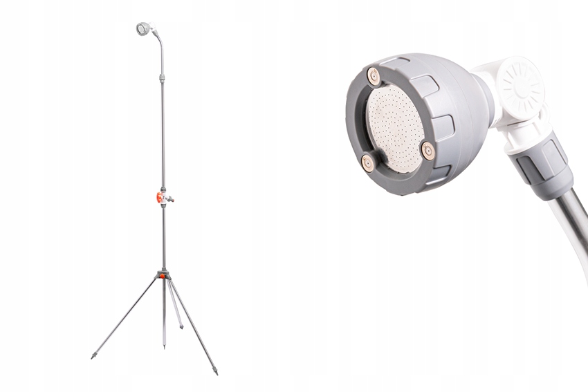 Zahradní sprcha s mlhou na trojnožce White Line 175-230 cm bazén Najder