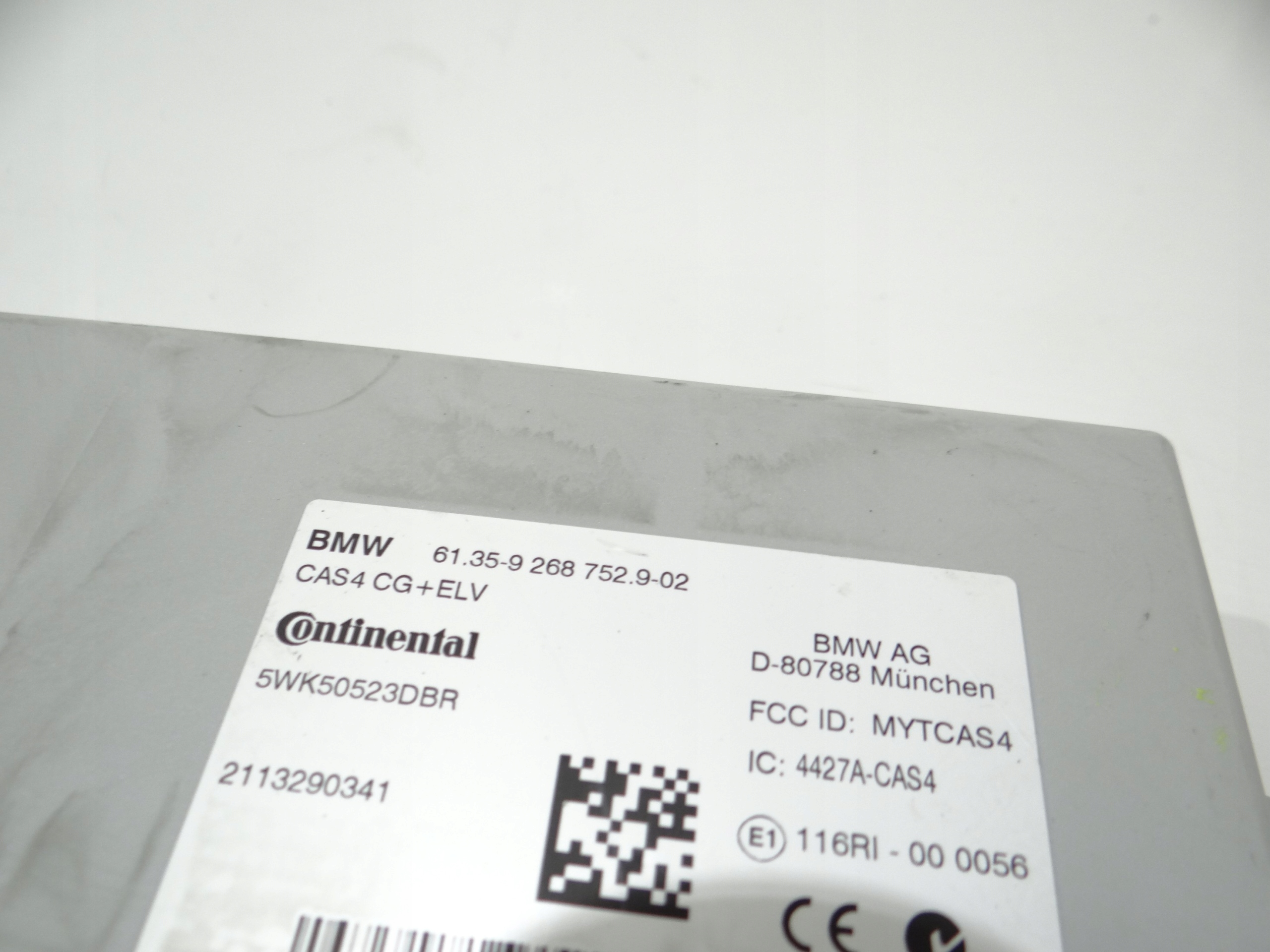 module control unit CAS BMW X3 F25 9268752