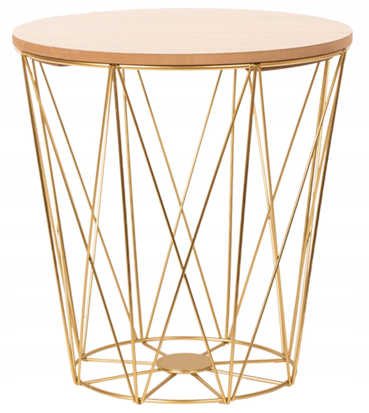 

Stolik Druciany Twins Round Gold S Metalowy Loft