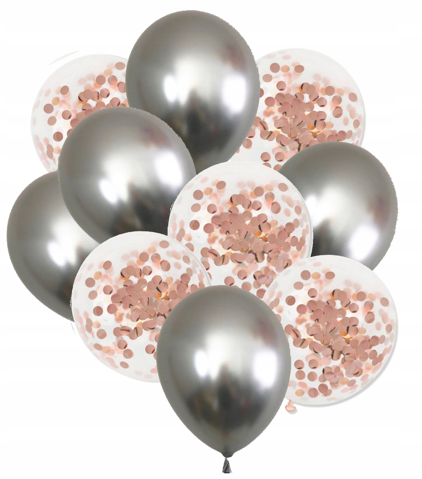

Balony z konfetti na hel Ślub Wesele Panieński x10