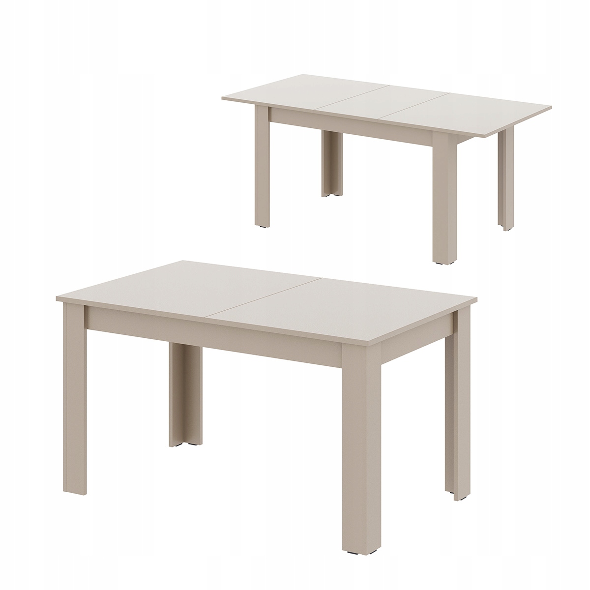 Velký rozkládací jídelní stůl Loft 90x160/225 cm kašmírový