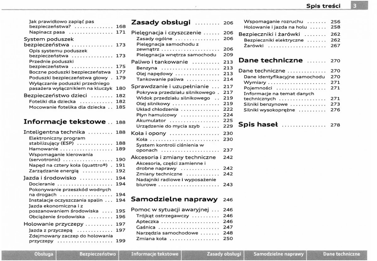 Audi A8 D3 2006 - 2009 Instrukcja Obsługi Marka Audi