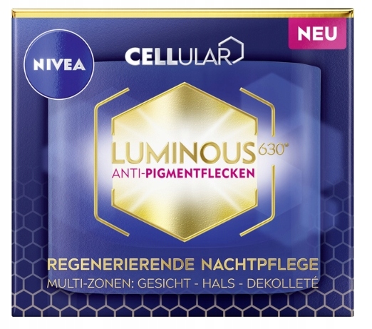 Nivea, Cellular Luminous 630, Krém proti pigmentovým skvrnám na noc, 50 ml